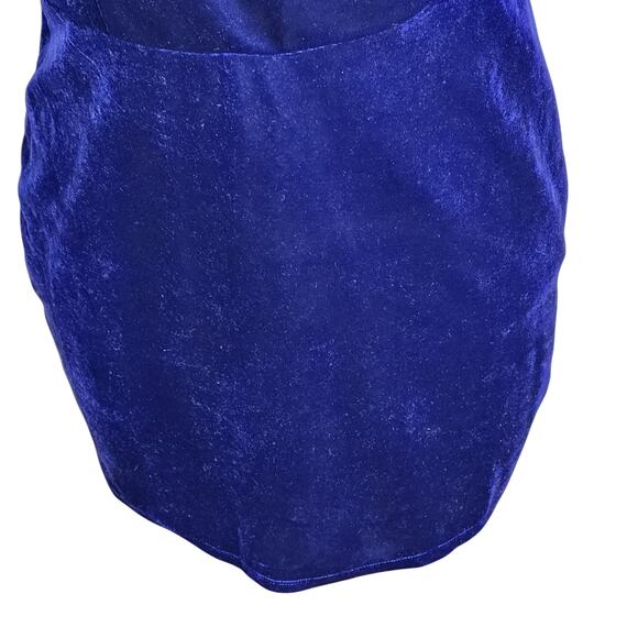 Superdown Tana‎ Strapless Velvet Mini Dress Women's Medium Indigo - Picture 6 of 13